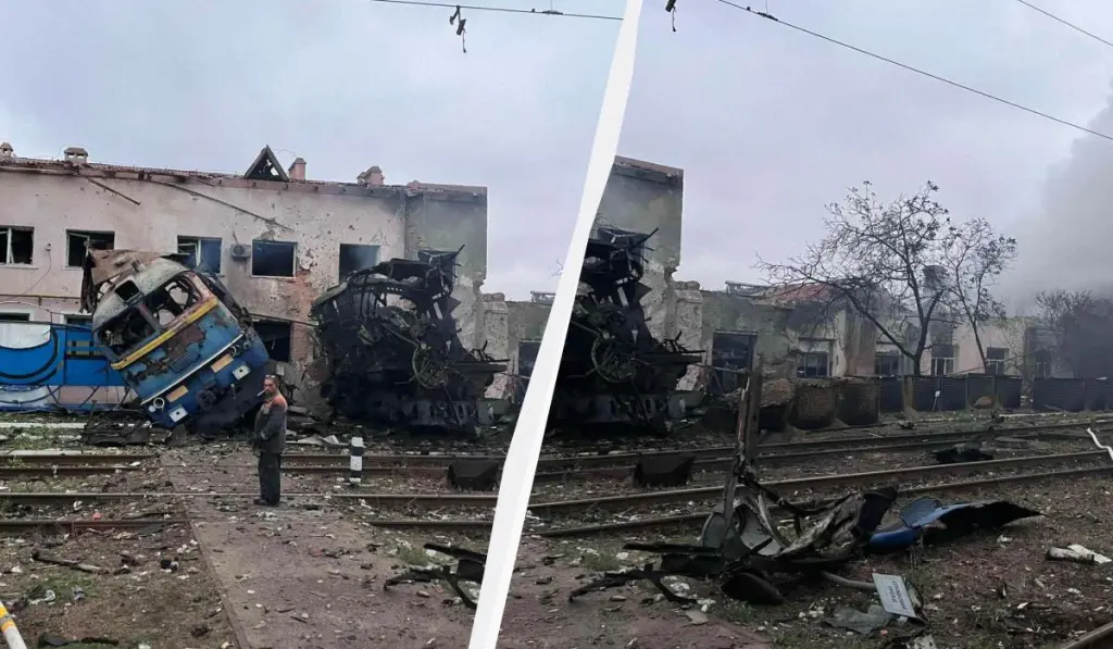 Масований дроновий удар по Одесі: пошкоджено залізничне депо та житлові будинки, є поранені