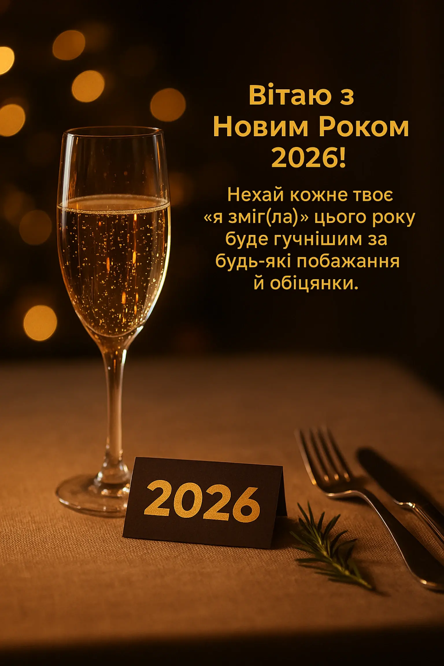 Привітання з новим роком 2026