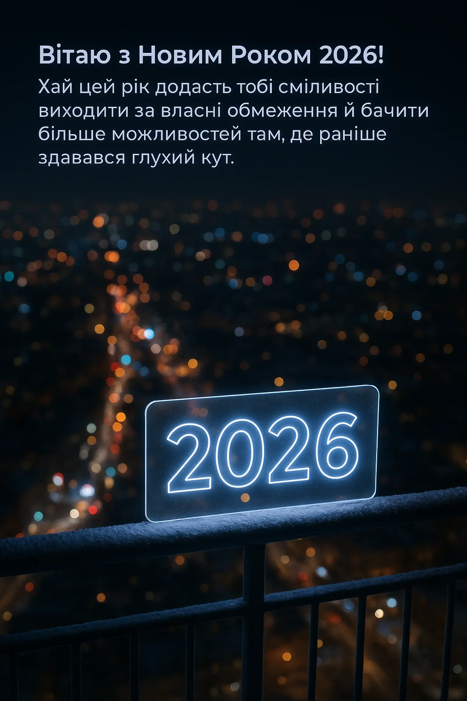Привітання з новим роком 2026