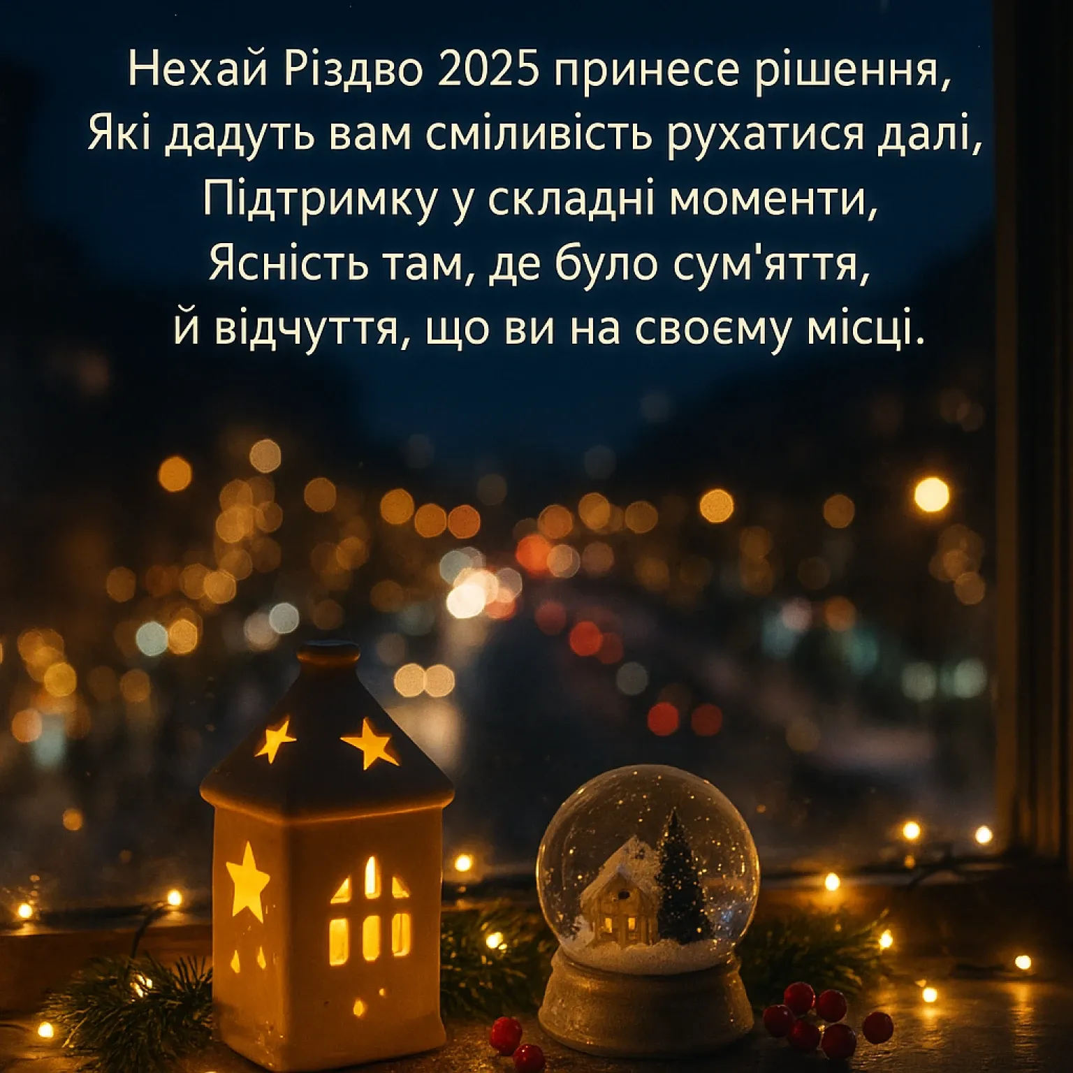 Привітання з Різдвом 2025