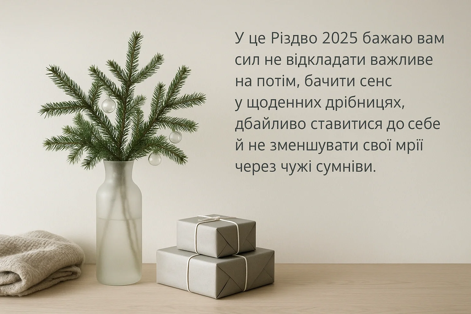 Привітання з Різдвом 2025