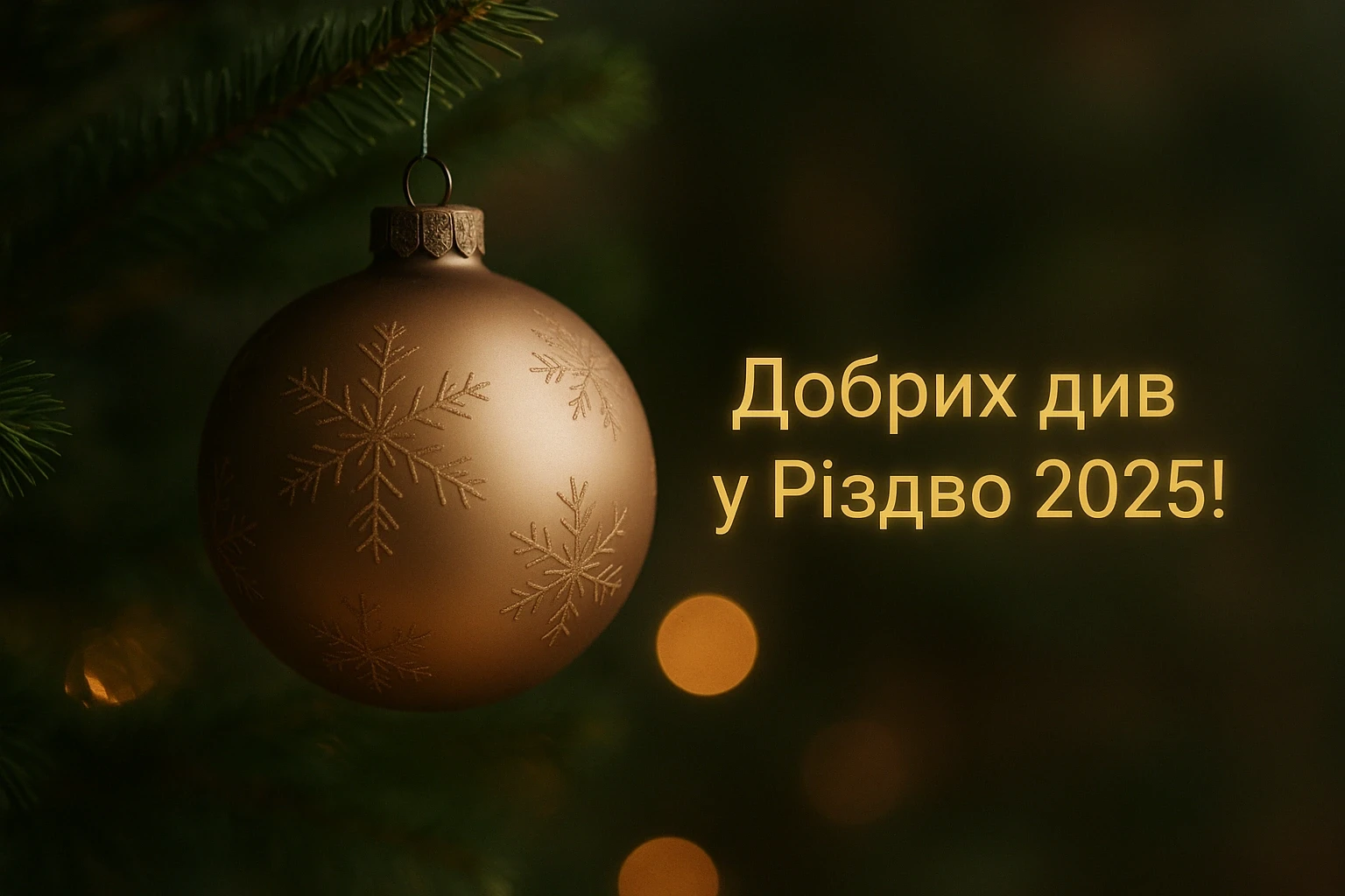 Привітання з Різдвом 2025