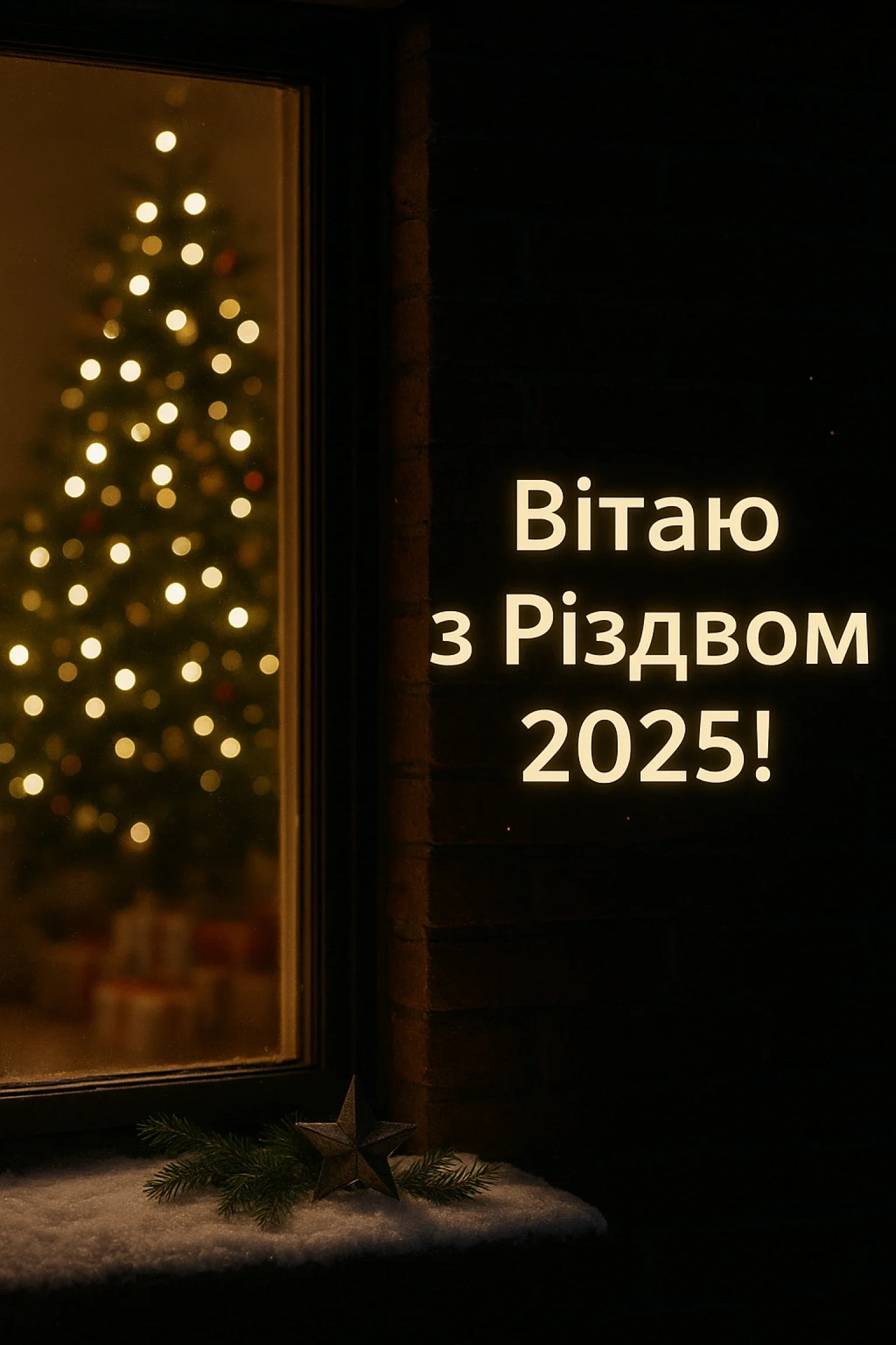 Привітання з Різдвом 2025