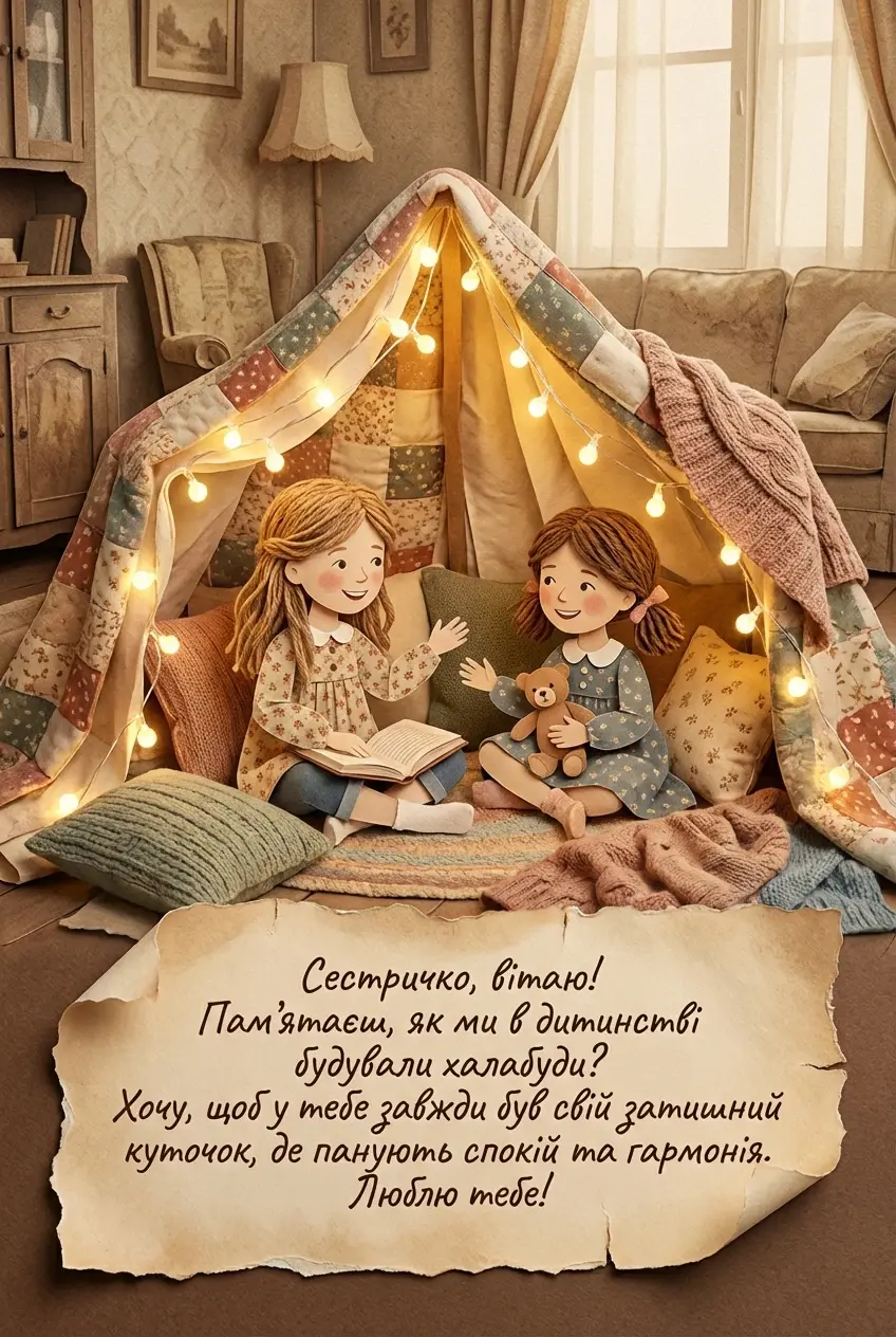 привітання з днем народження сестрі своїми словами