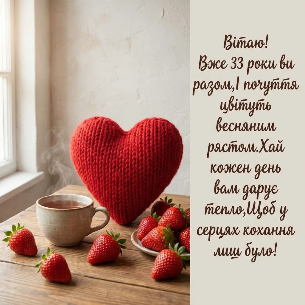 33 роки весілля