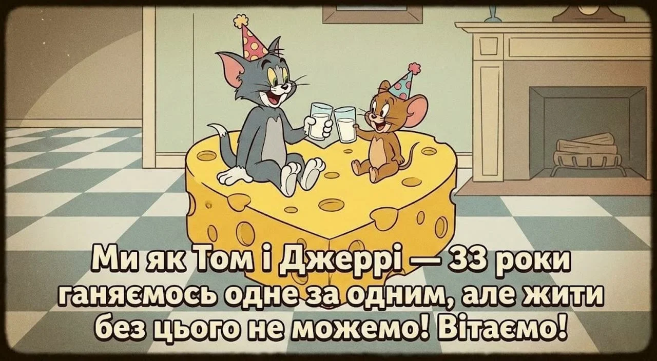 Привітання з 33 роками весілля