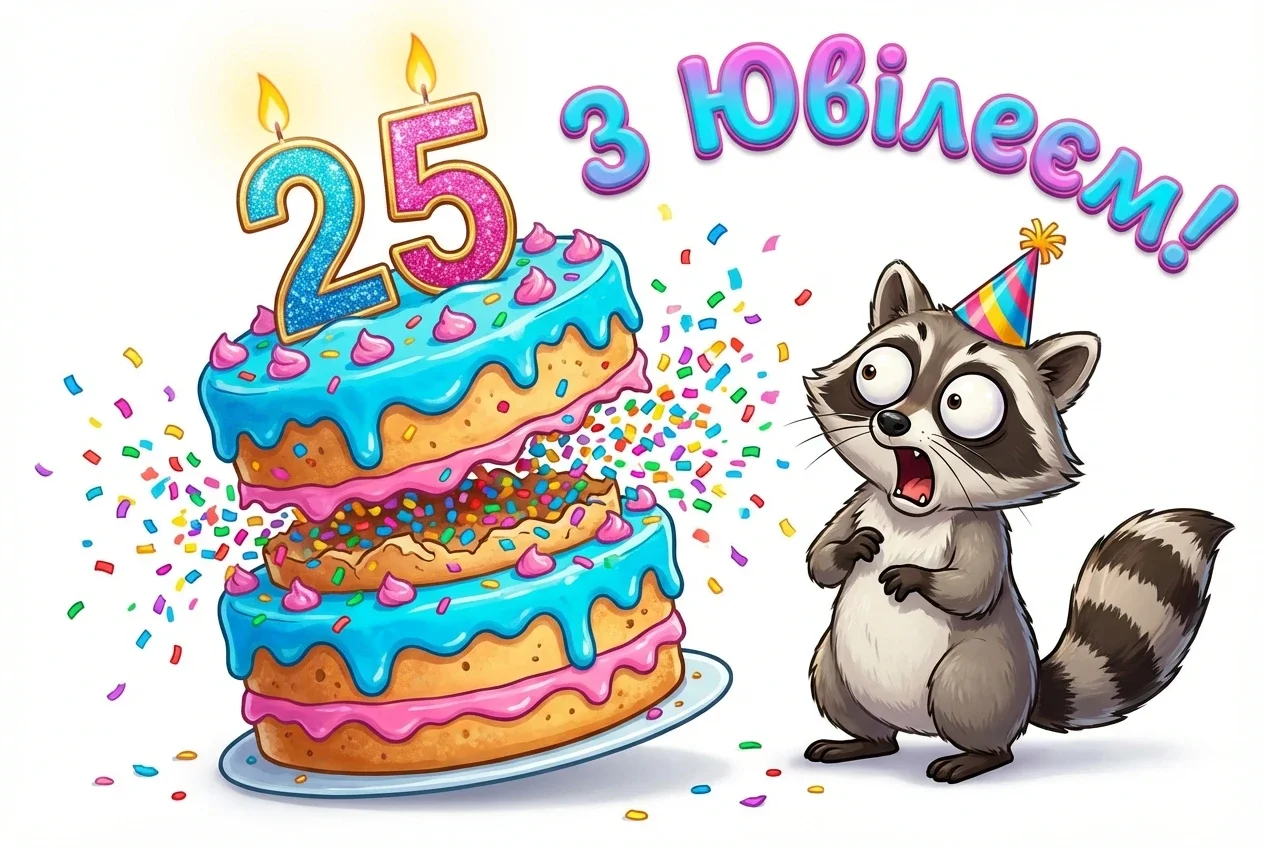 з днем народження 25 років