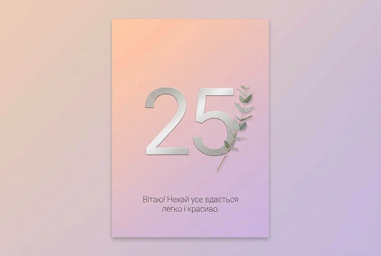 з днем народження 25 років