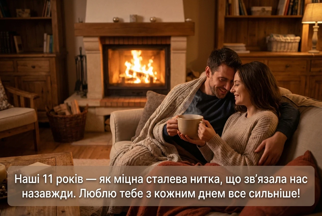 11 років весілля привітання