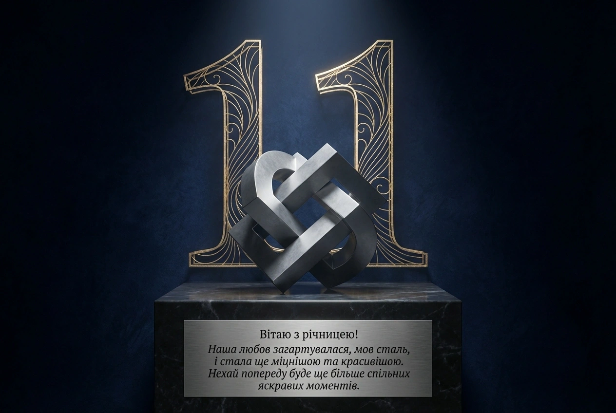11 років весілля привітання