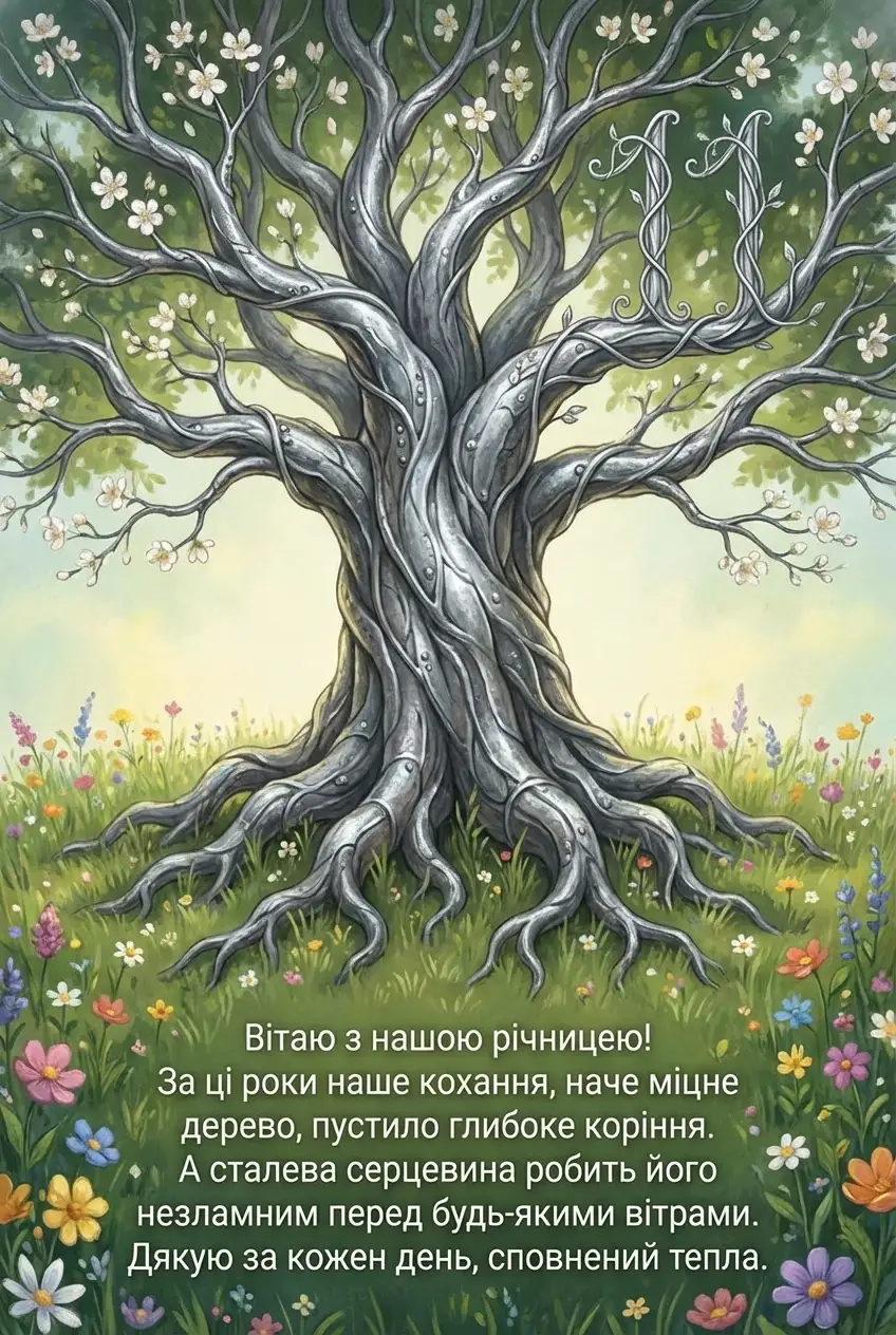 11 років весілля привітання