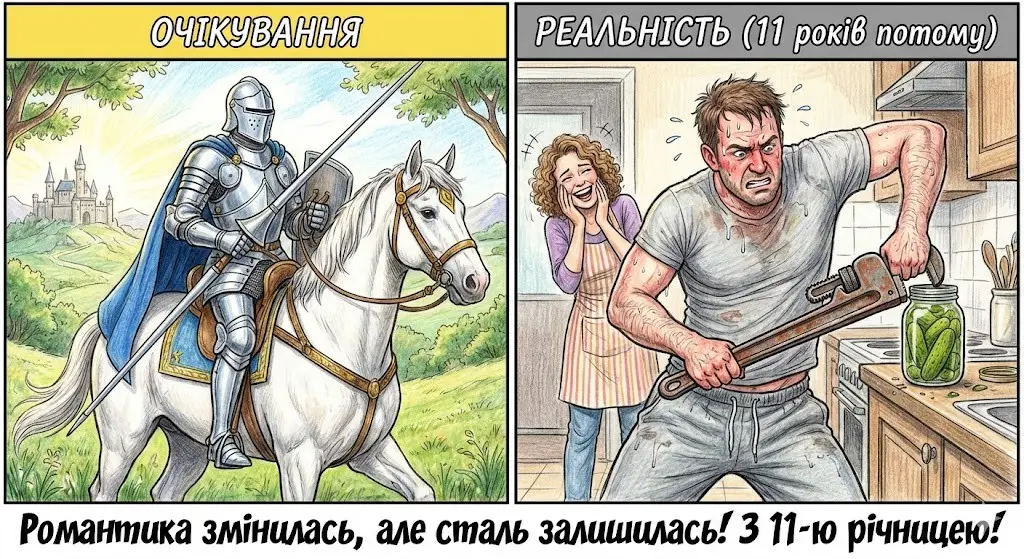Святкові побажання до 11 років весілля в яскравих картинках