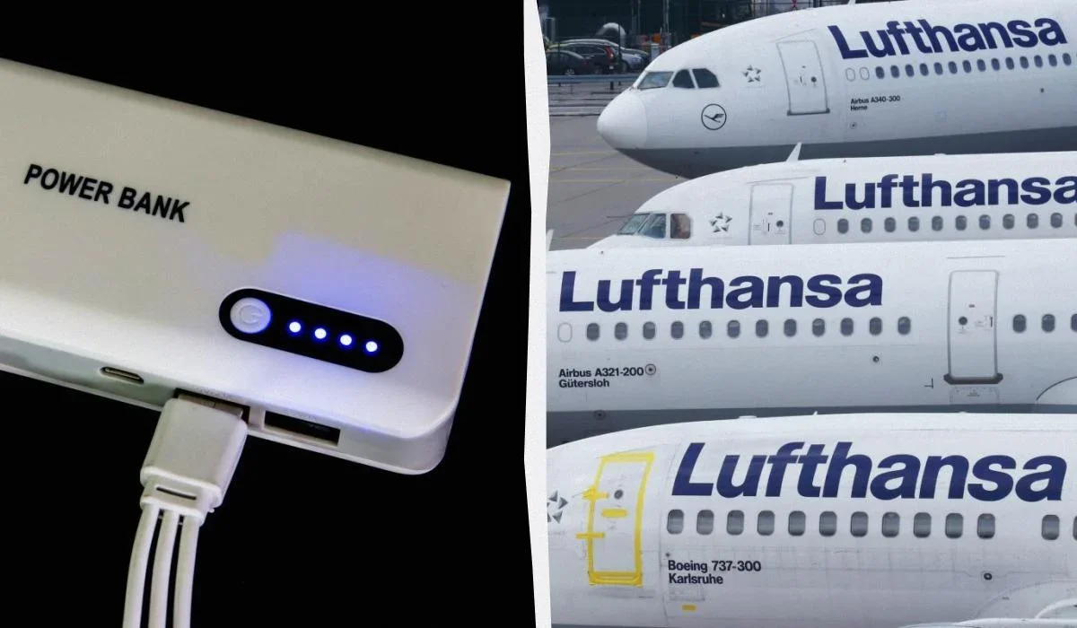 Lufthansa вводить нові обмеження на пауербанки для підвищення безпеки на борту