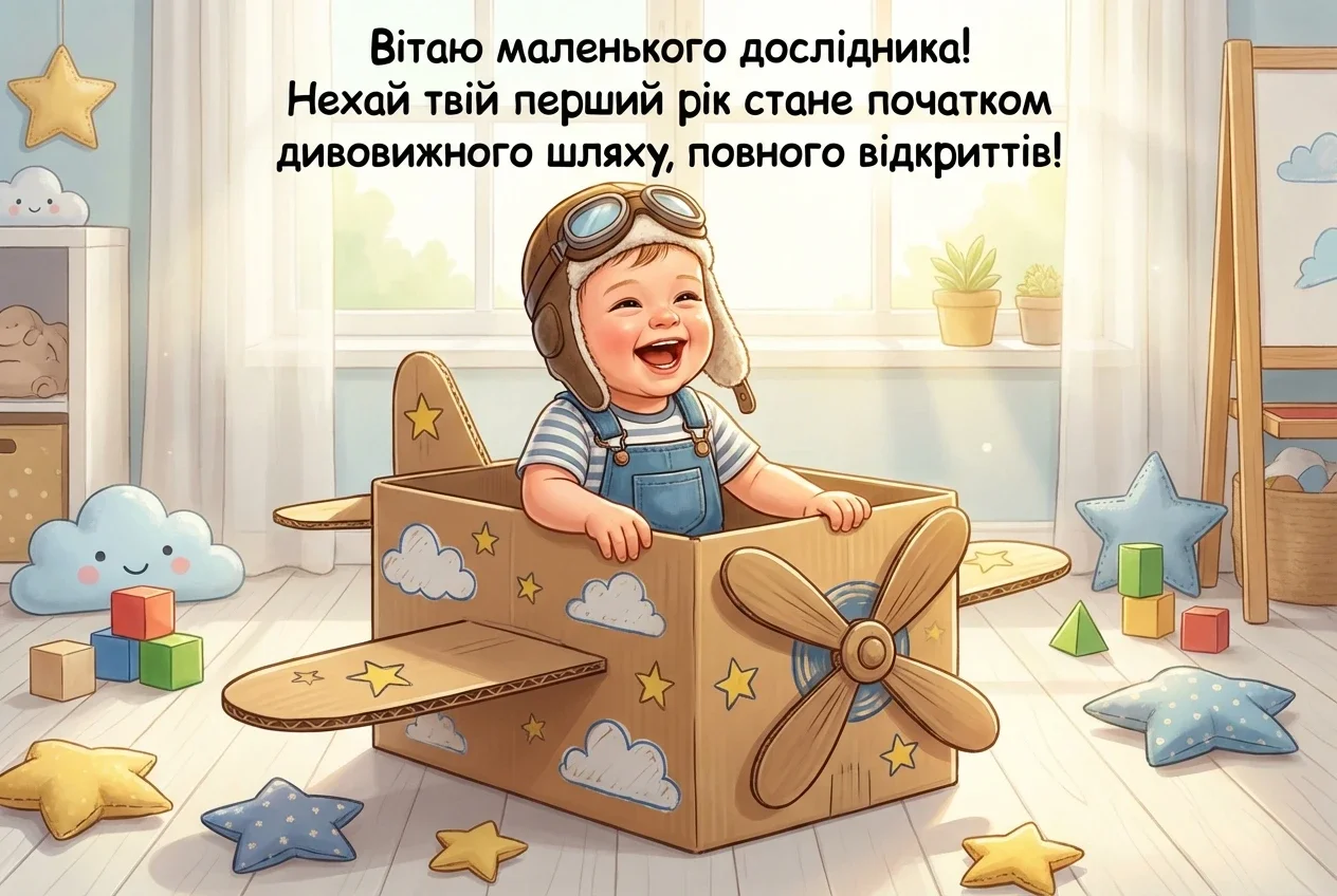 хлопчику привітання з днем народження дитини 1 рік