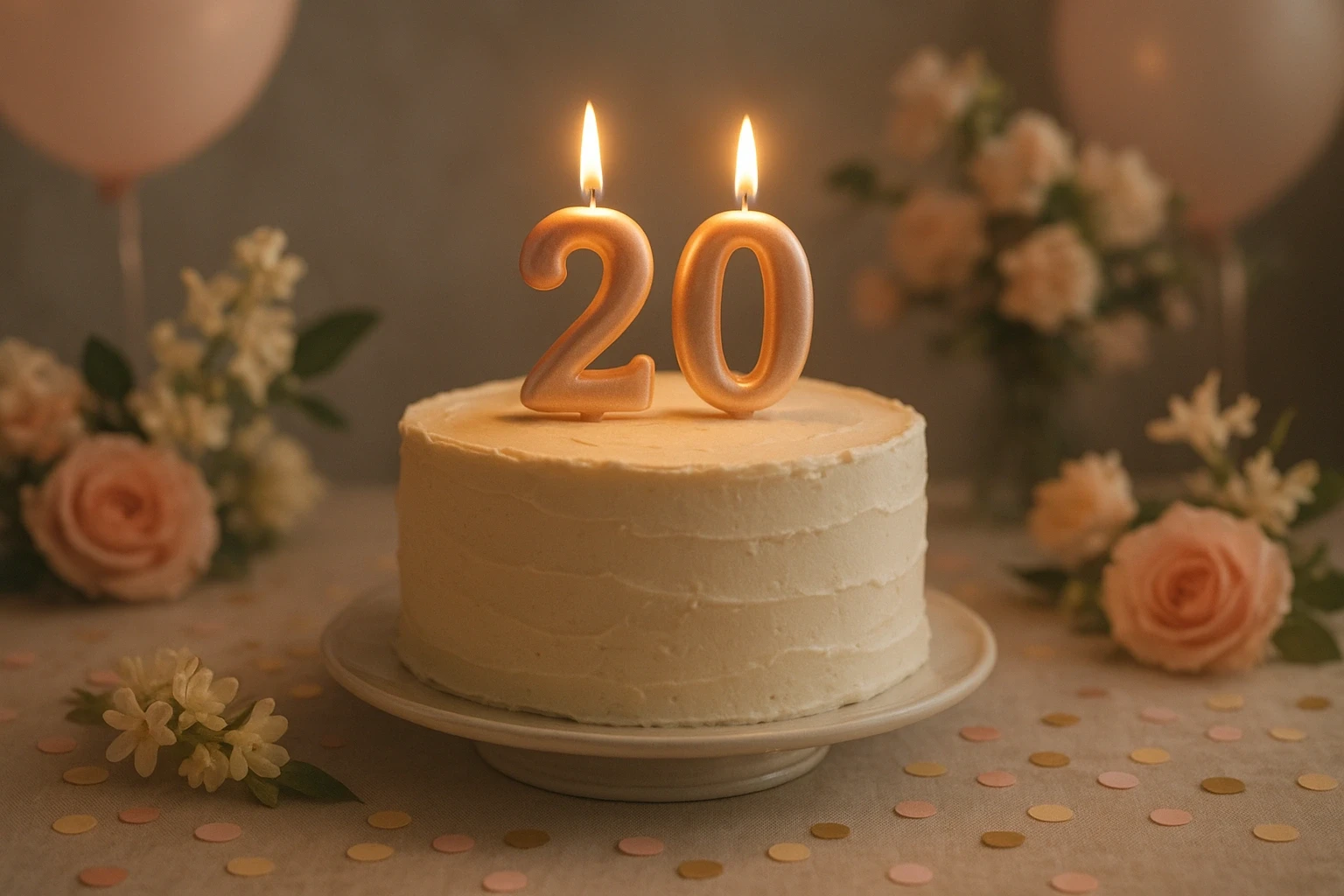Привітання з днем народження дівчині на 20 років