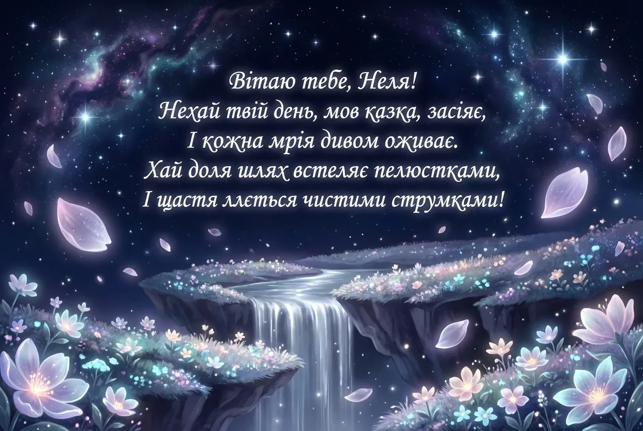 з днем народження Неля українською