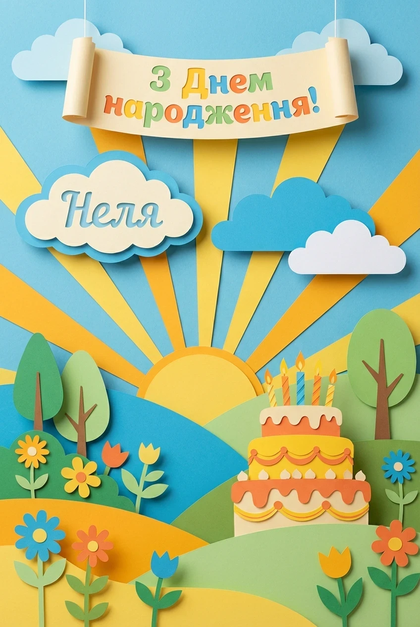 з днем народження Неля українською
