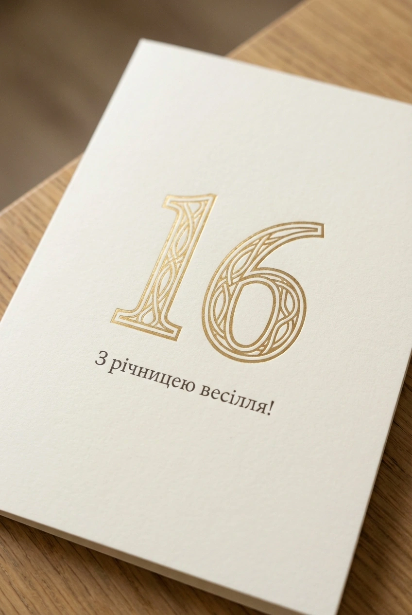 16 років весілля привітання для чоловіка