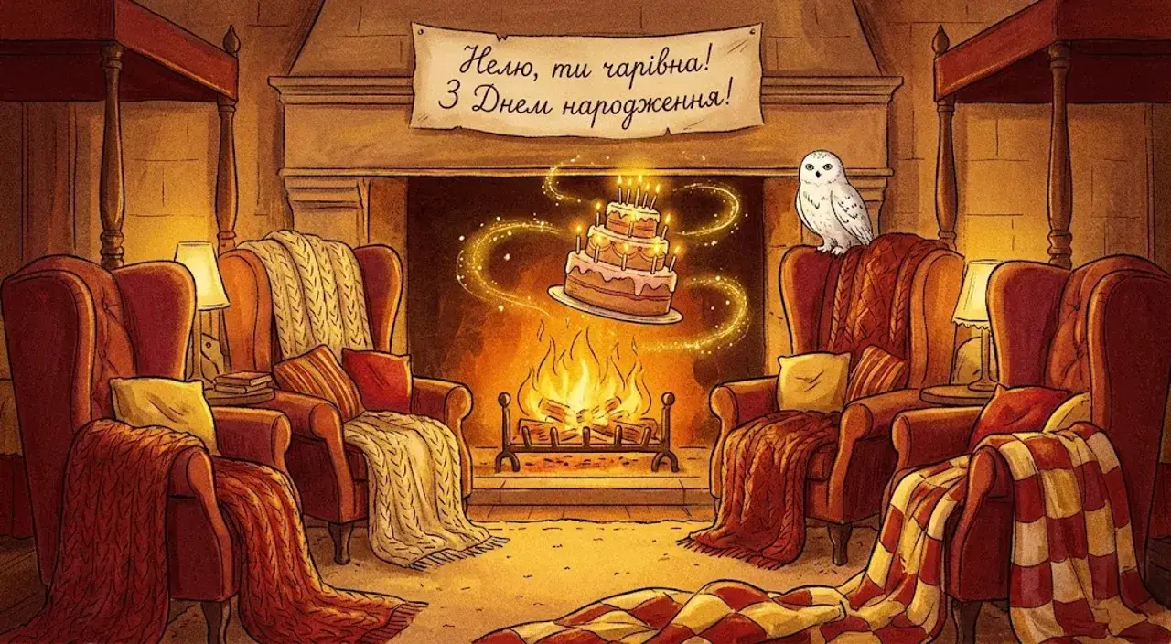 Привітання з днем народження для Нелі українською