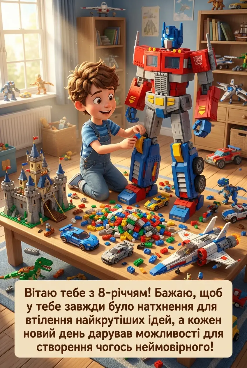 з днем народження хлопчика 8 років