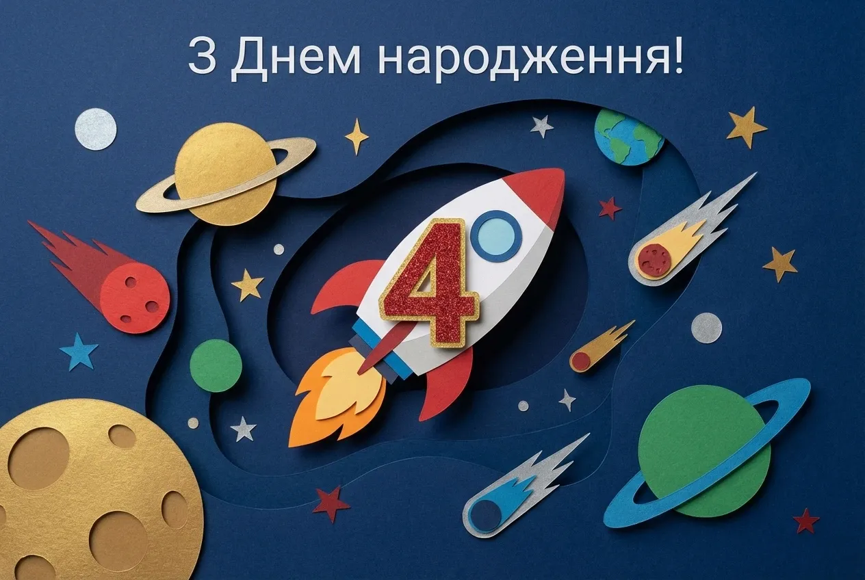 з днем народження 4 роки хлопчику