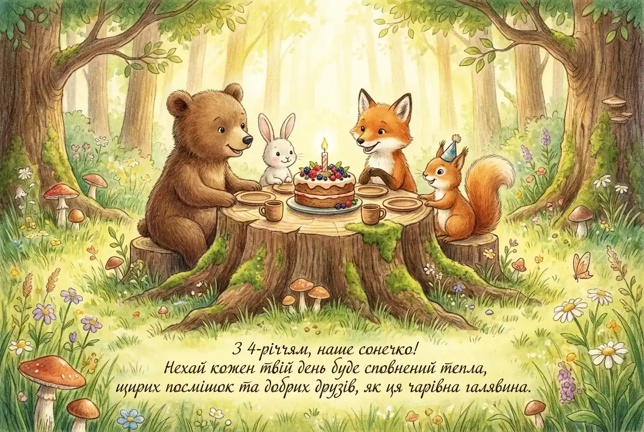 з днем народження 4 роки хлопчику