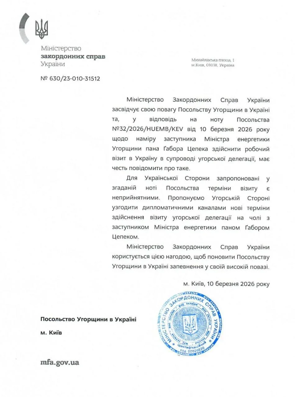 Київ не погоджував дату: що сталося з поїздкою угорської делегації до України