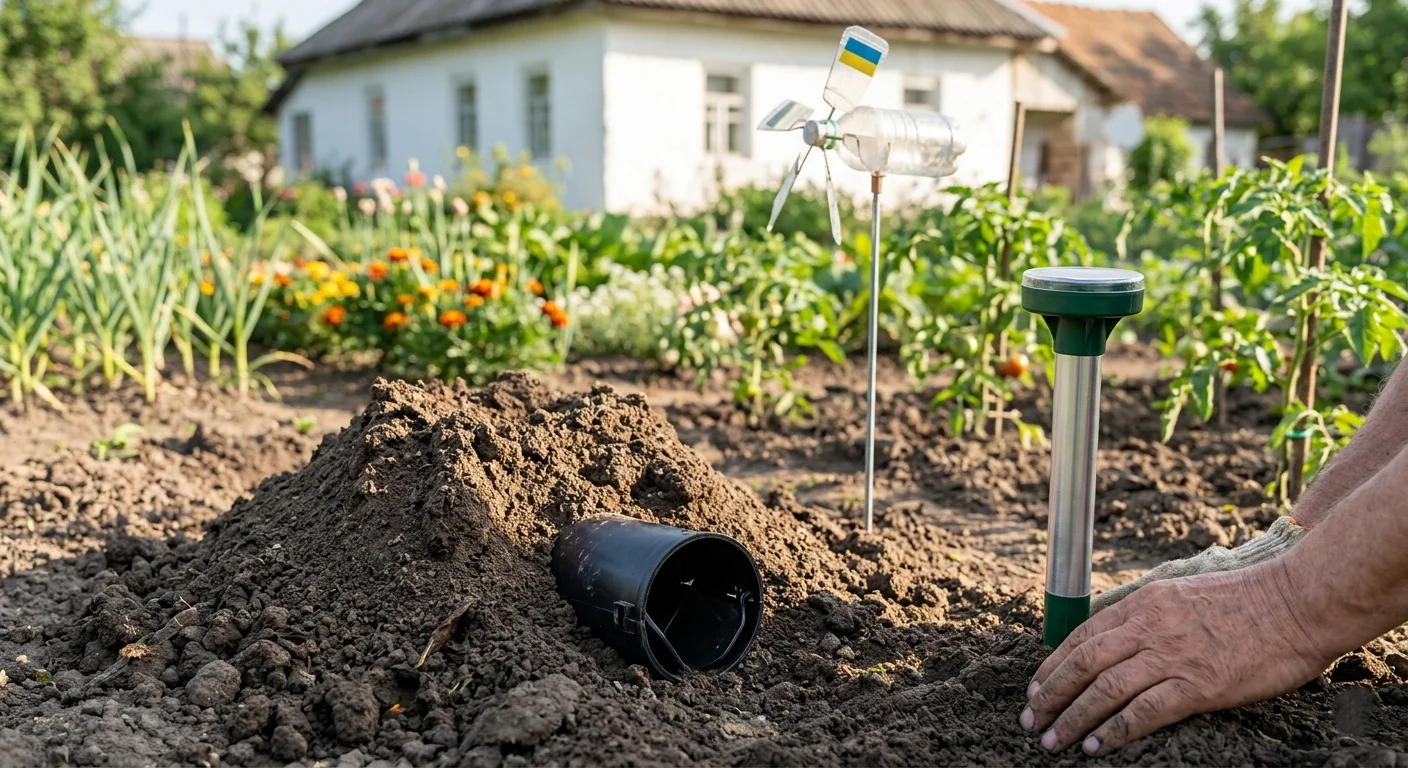 Як позбутися крота на городі
