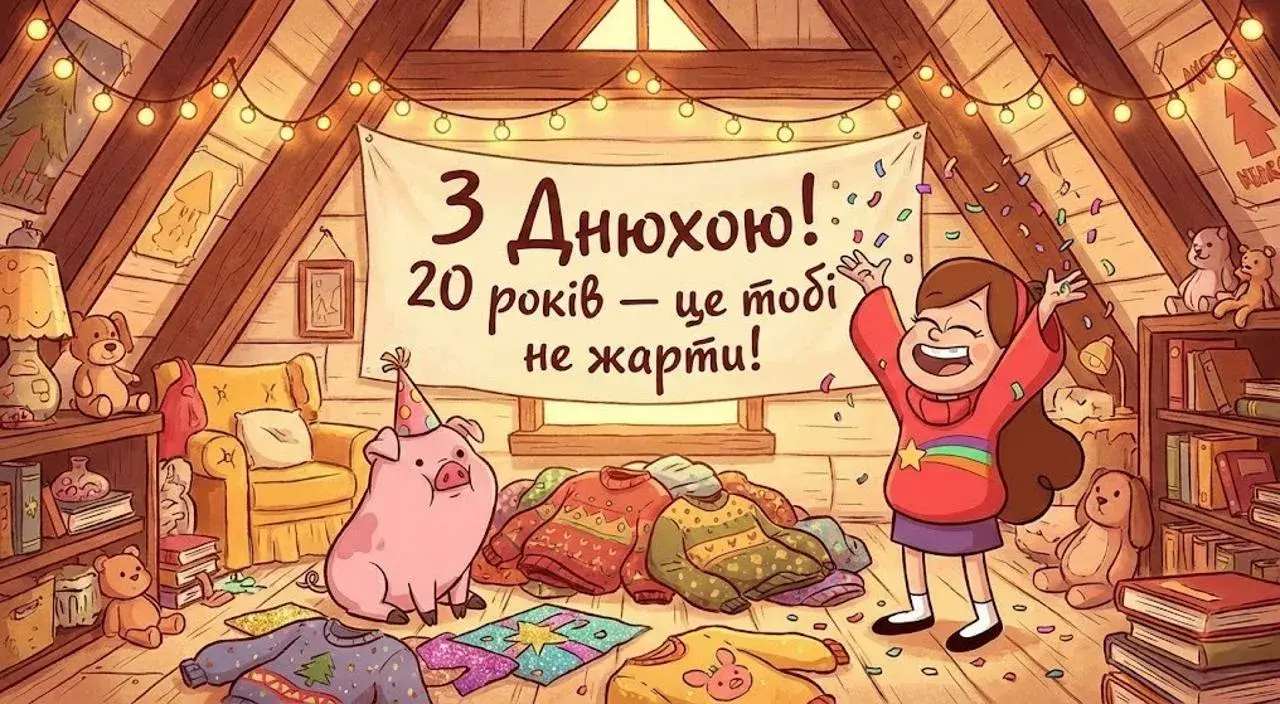 Привітання з днем народження дівчині на 20 років
