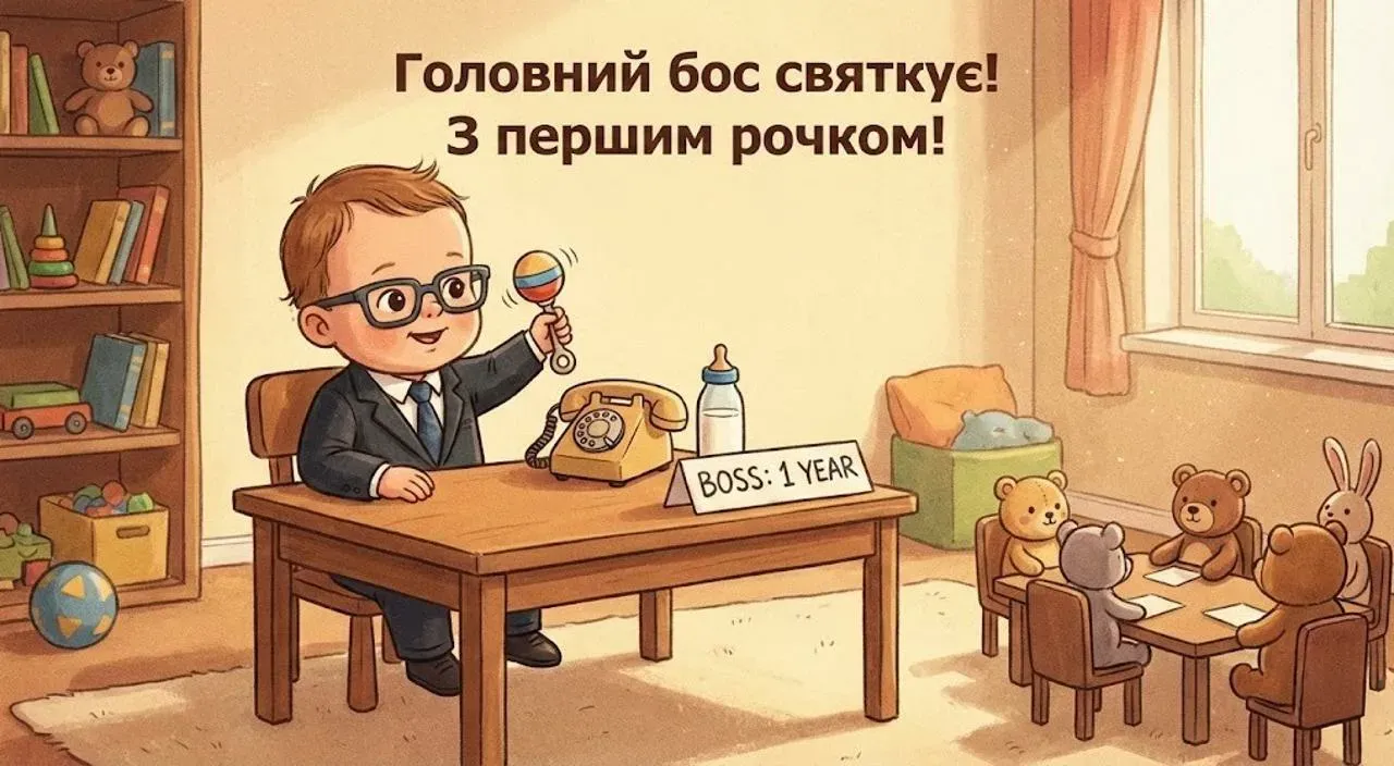 Привітання з днем народження хлопчику на 1 рік