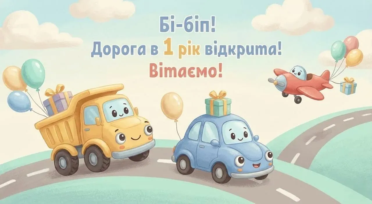 Привітання з днем народження хлопчику на 1 рік
