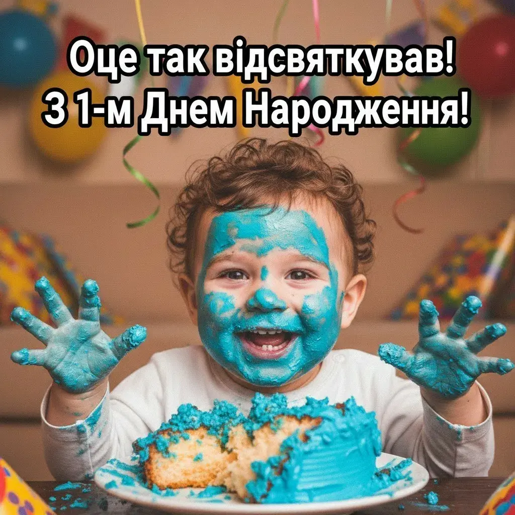 Привітання з днем народження хлопчику на 1 рік