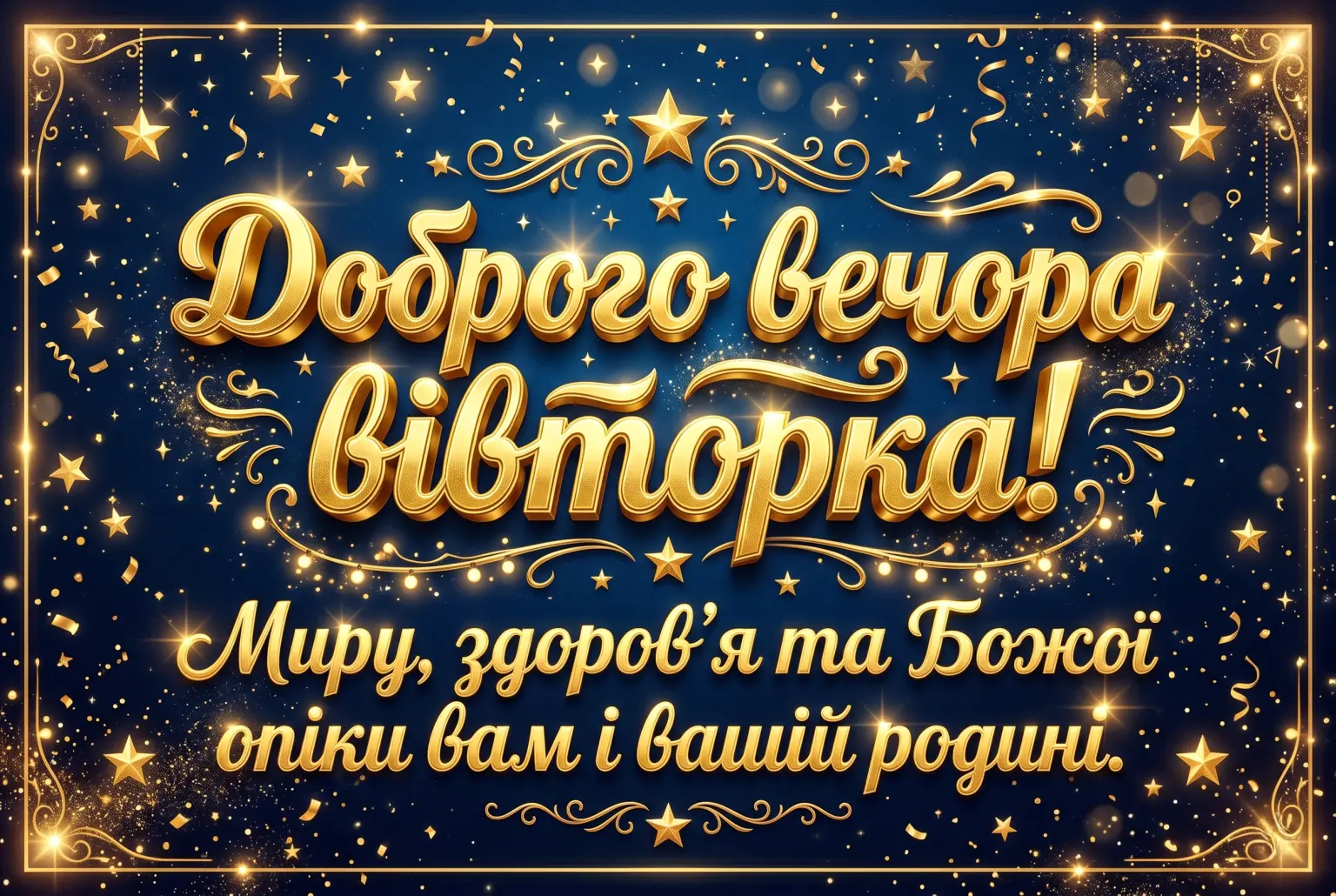 Доброго вечора вівторка: найтепліші побажання та затишні картинки для гарного настрою