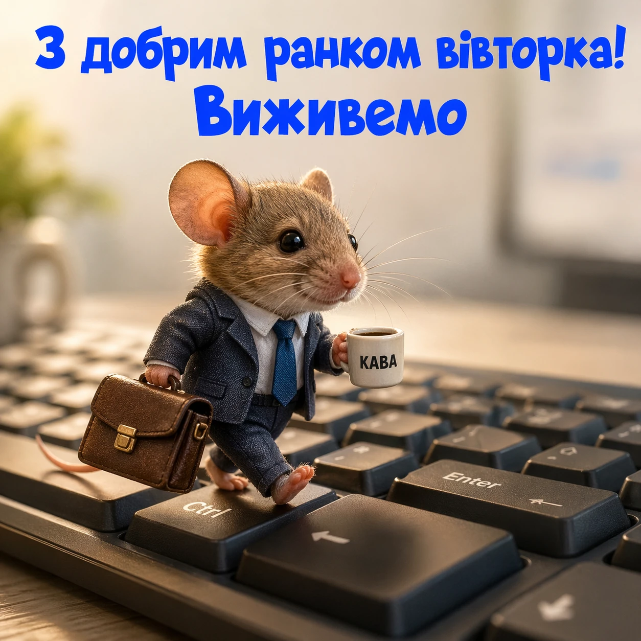 Листівки доброго ранку вівторка: душевна добірка для гарного настрою та бадьорості