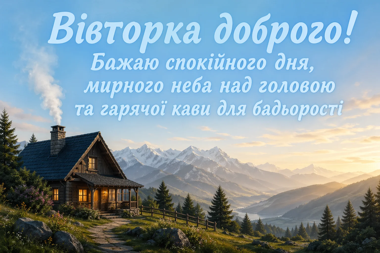 Листівки доброго ранку вівторка: душевна добірка для гарного настрою та бадьорості