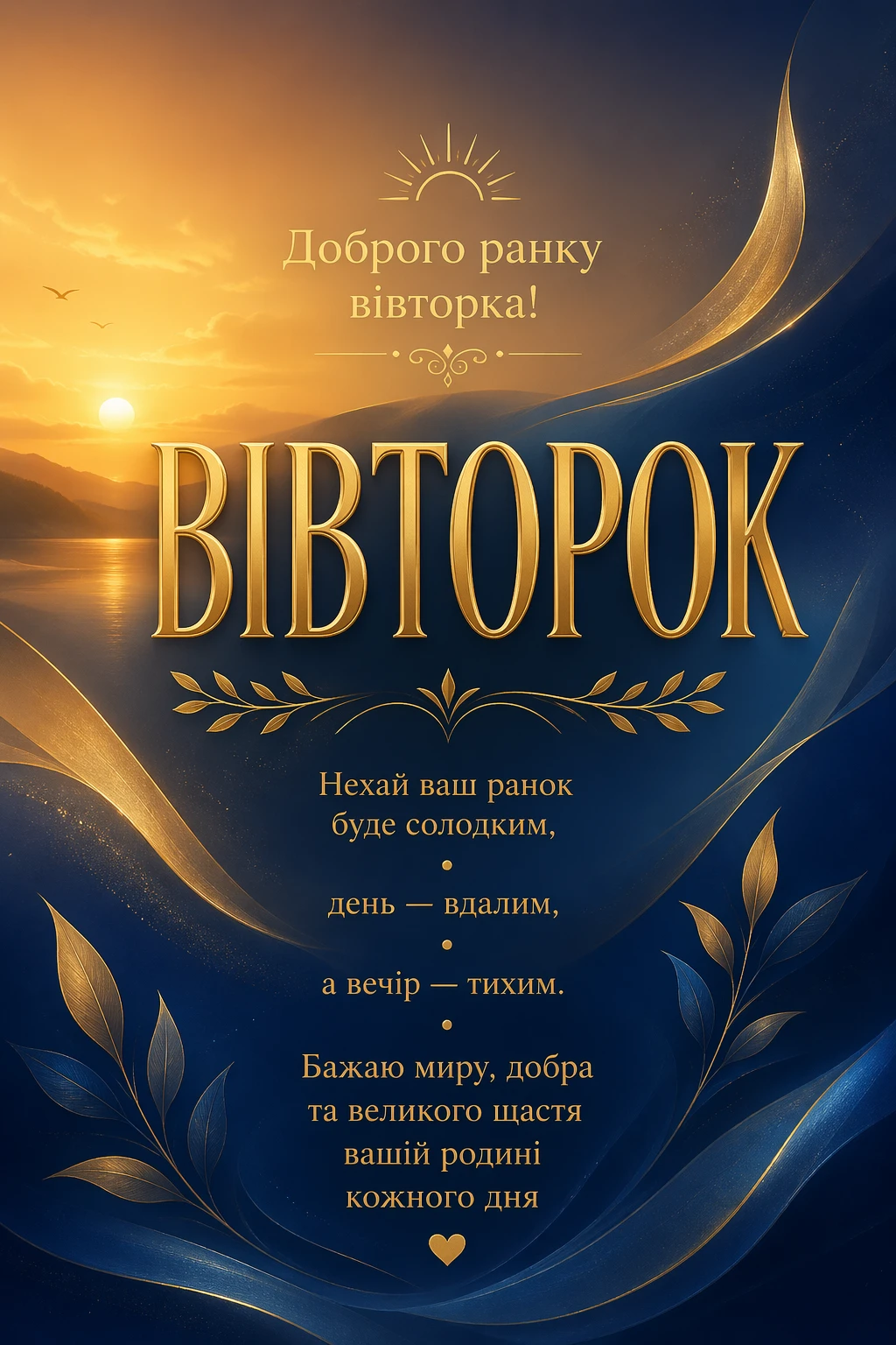 Листівки доброго ранку вівторка: душевна добірка для гарного настрою та бадьорості