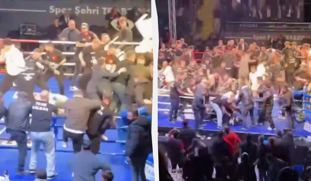 Скандал після нокауту в Трабзоні – бій за титул завершився масовою бійкою