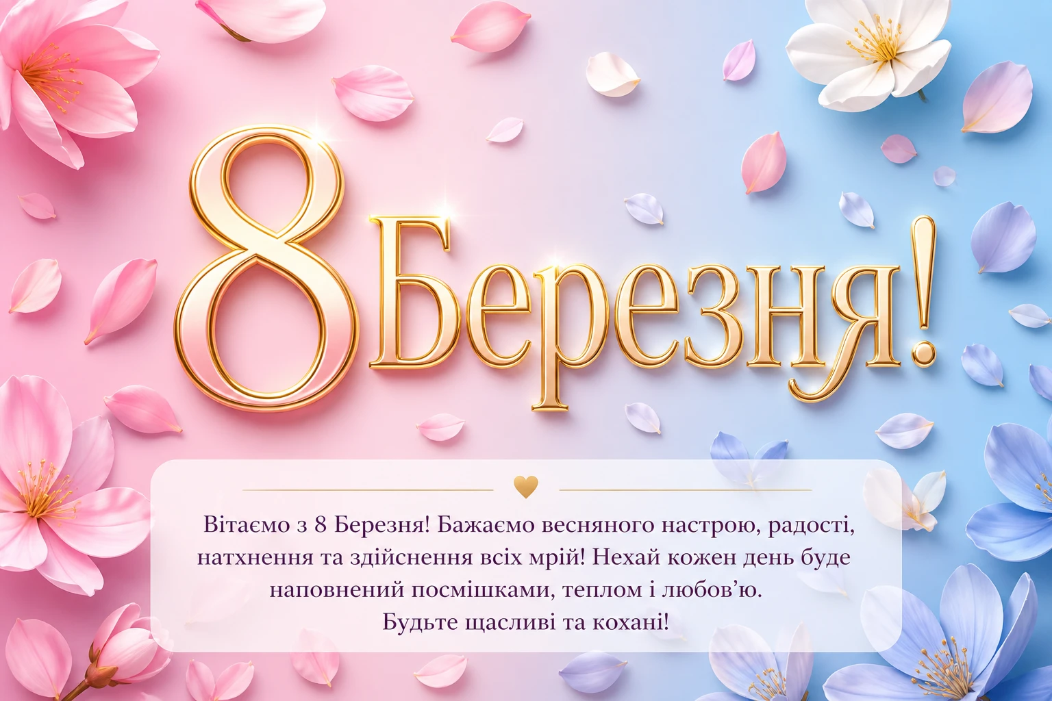Доброго ранку, з 8 березня: щирі вітання та красиві листівки для особливого настрою