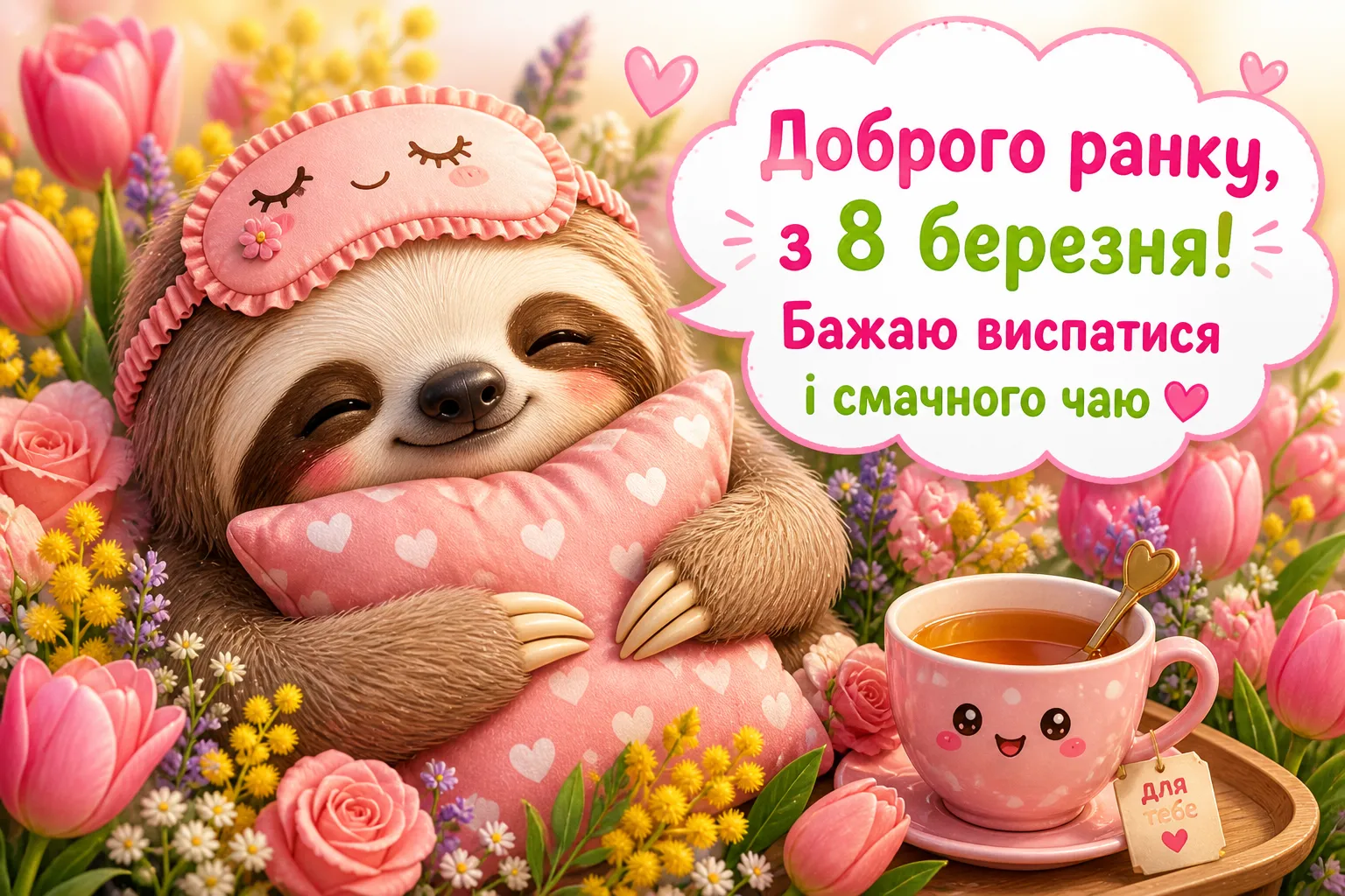 Доброго ранку, з 8 березня: щирі вітання та красиві листівки для особливого настрою
