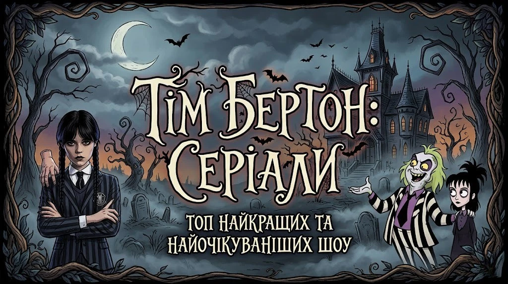 Серіали Тім Бертона які варто додати до списку перегляду