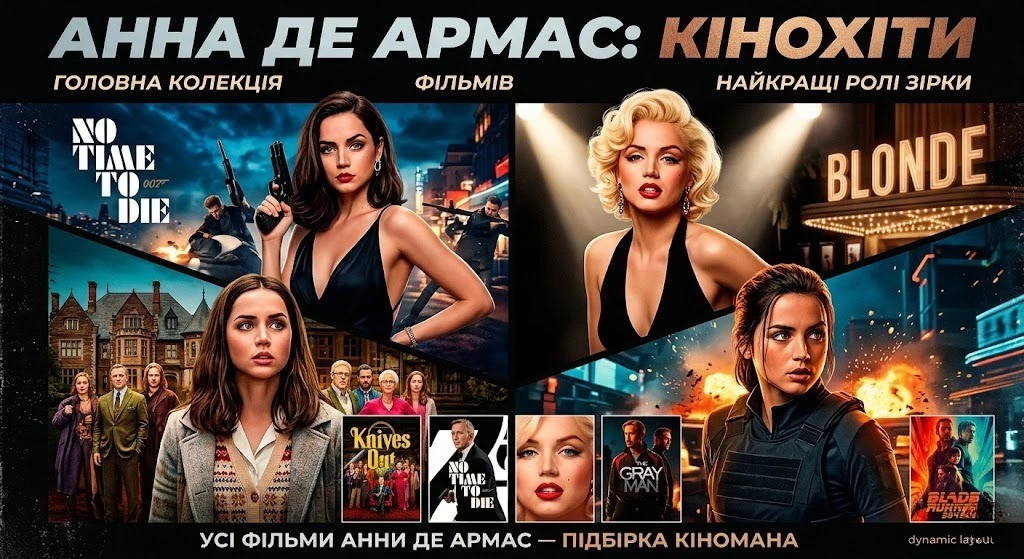Що подивитися ввечері: Повні драйву та пристрасті фільми Ани де Армас