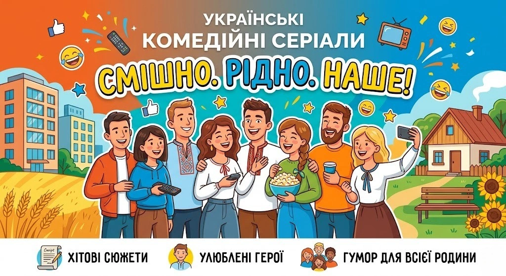 Топ українських комедійних серіалів для перегляду
