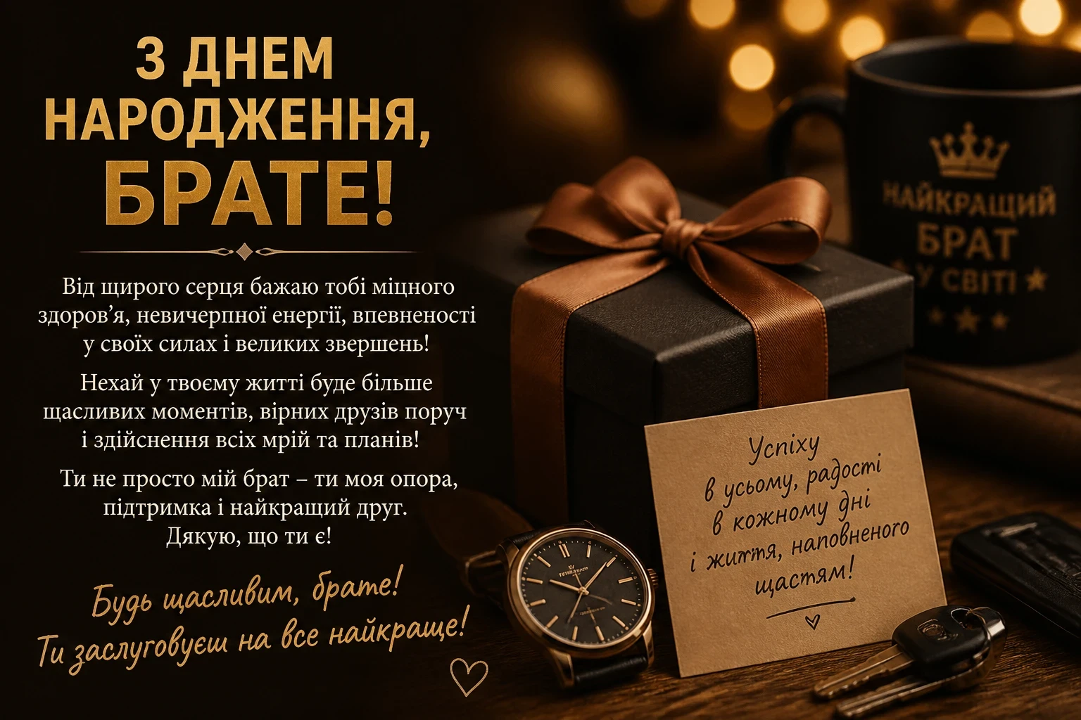 Привітання брата з днем народження