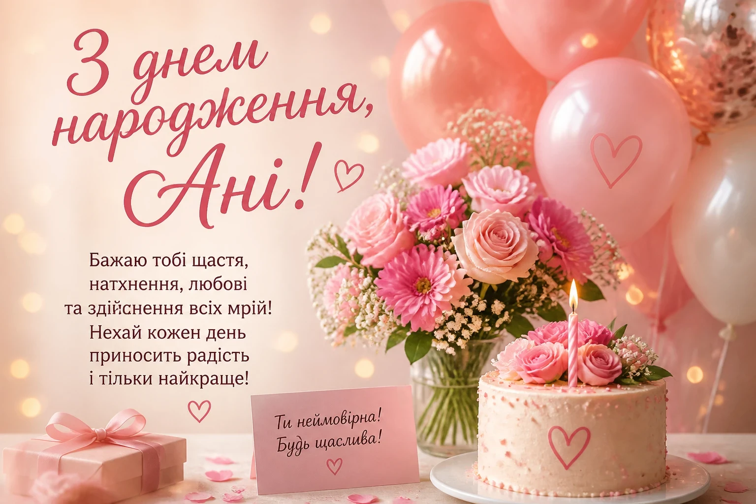 З днем народження для Ані