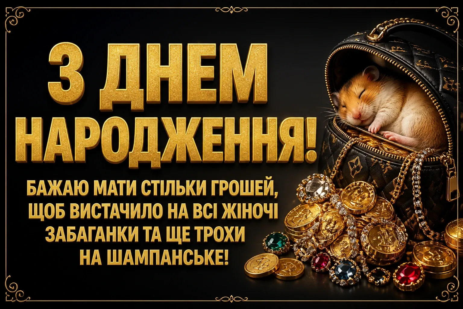 вишукані листівки з днем народження жінці