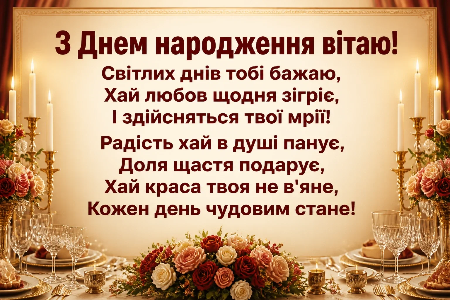 вишукані листівки з днем народження жінці
