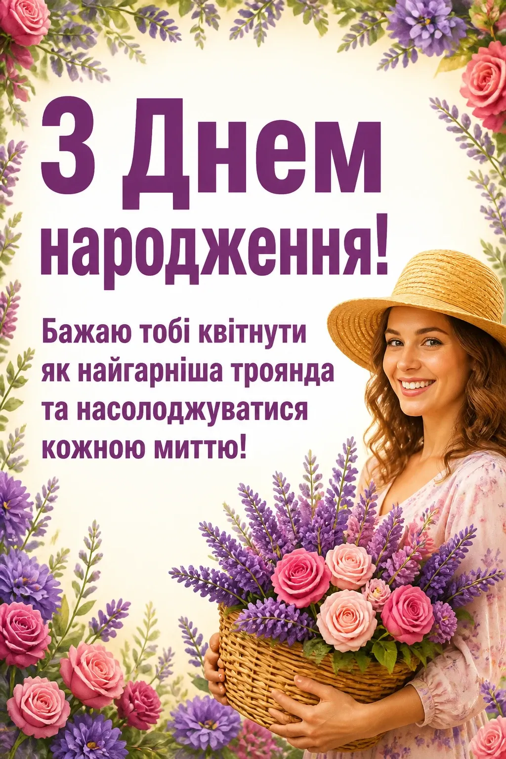 вишукані листівки з днем народження жінці