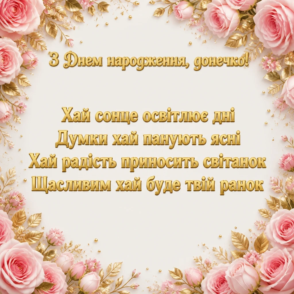 люба донечка з днем народження донечко люба донечка з днем народження донечко