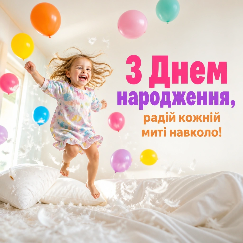 вітання з днем народження дівчинці