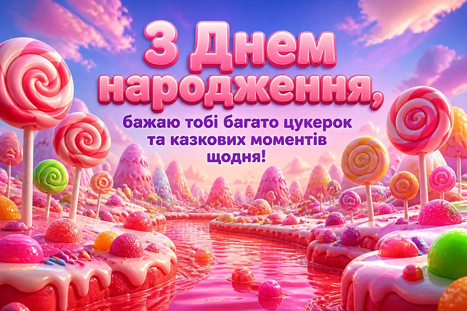 вітання з днем народження дівчинці